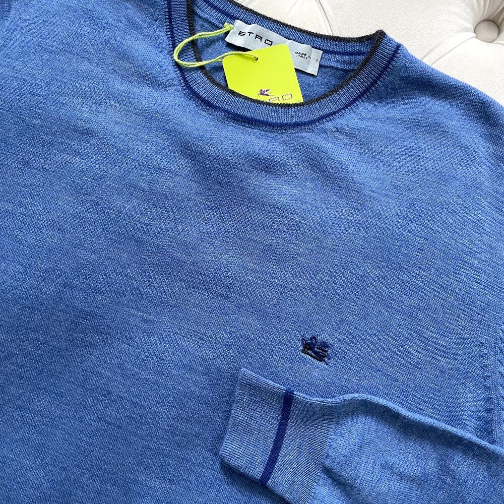 Etro Crew neck Virgin Wool Sweater Pullover